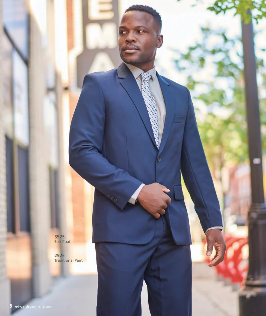 Edwards men’s Synergy suit coat 3525 and traditional pant 2525