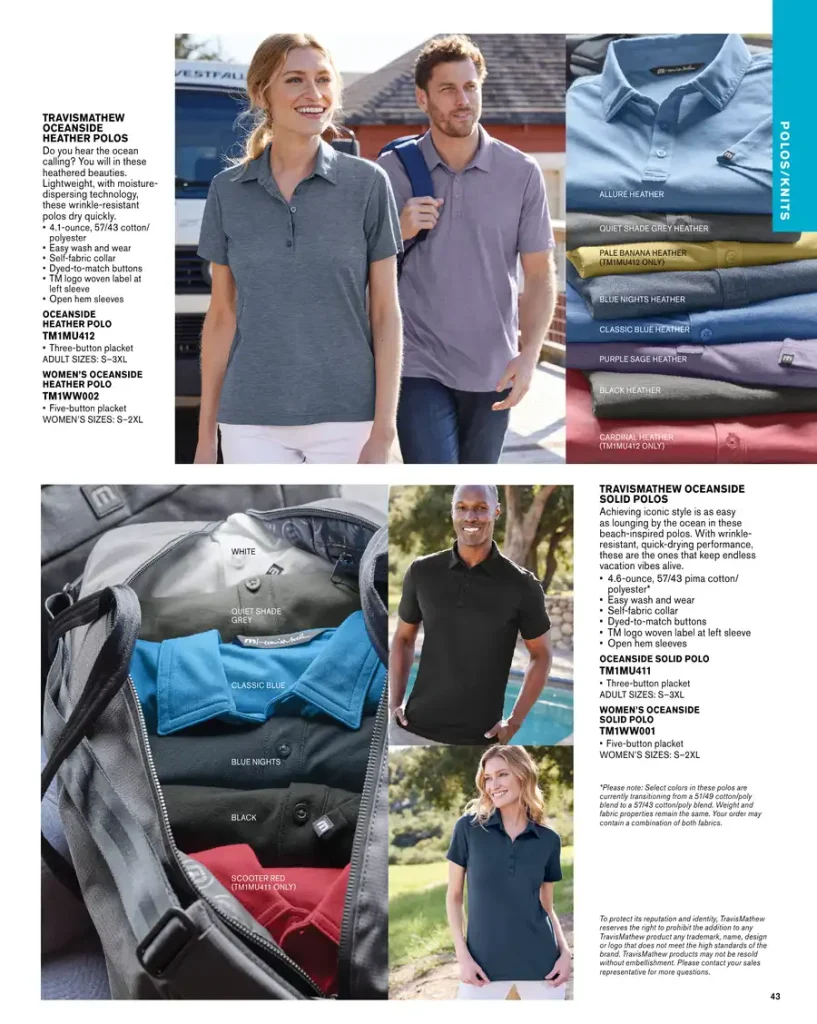 Essentials TravisMathew Oceanside Heather Polos