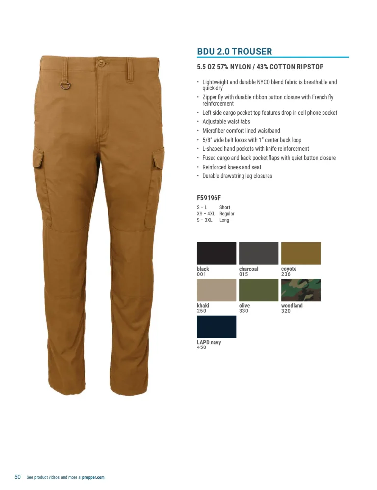 Propper BDU Coats & Trousers