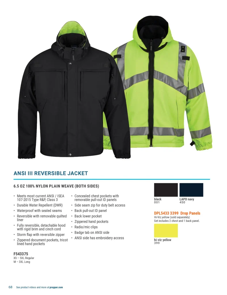 Propper Outerwear – catalog page 68