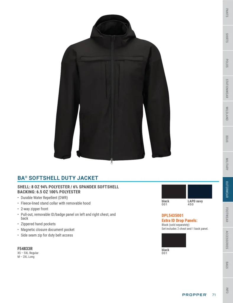 Propper Outerwear – catalog page 71