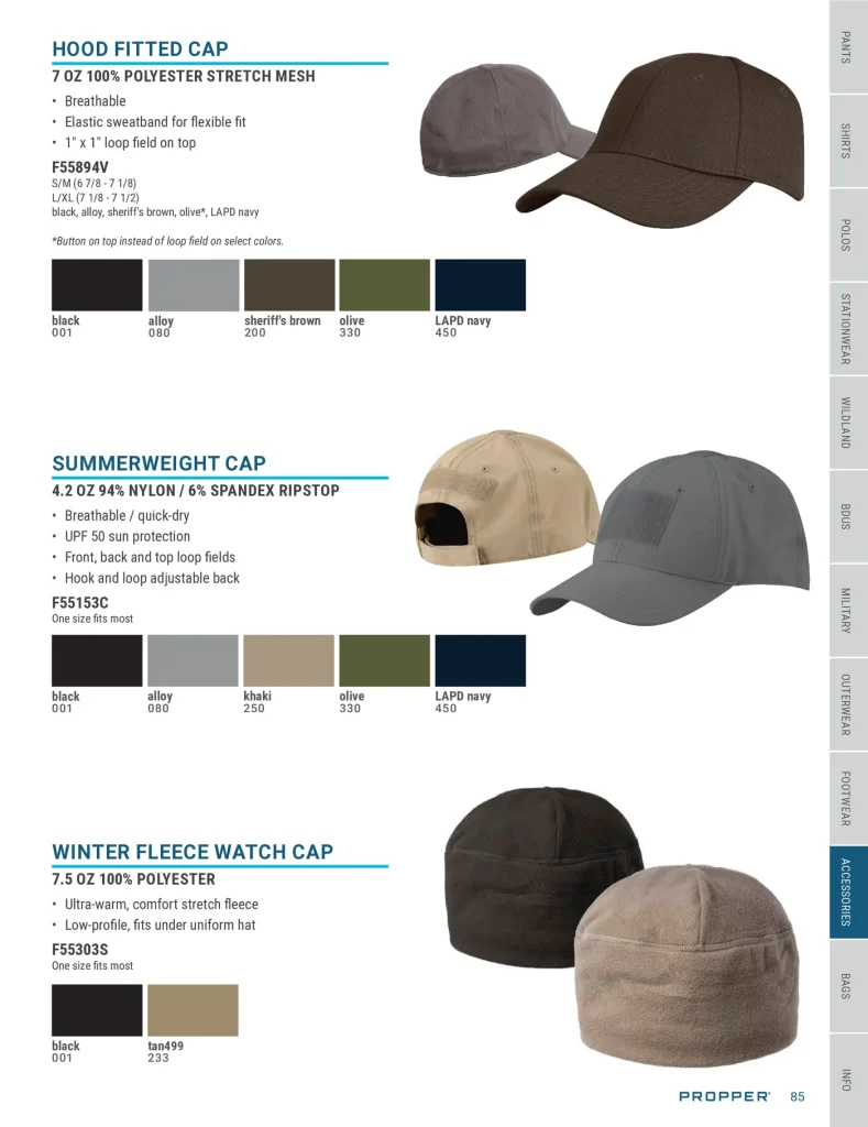 Propper Accessories – catalog page 85