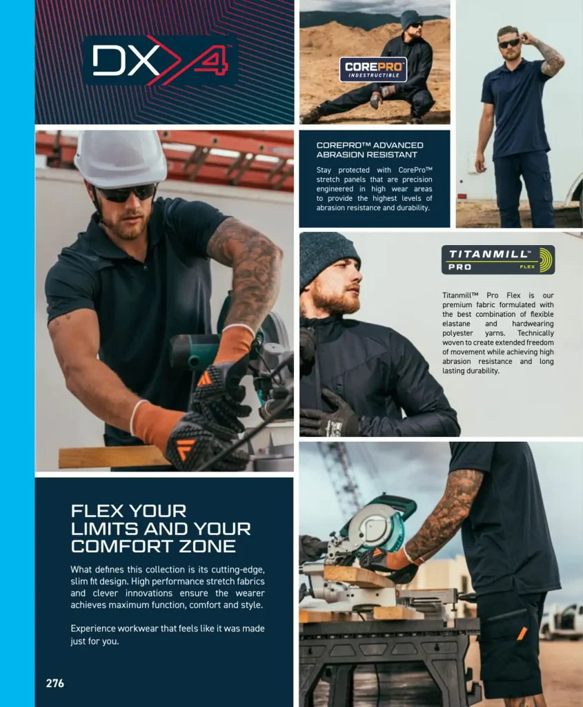 Portwest Stretch Workwear – CorePro abrasion resistance
