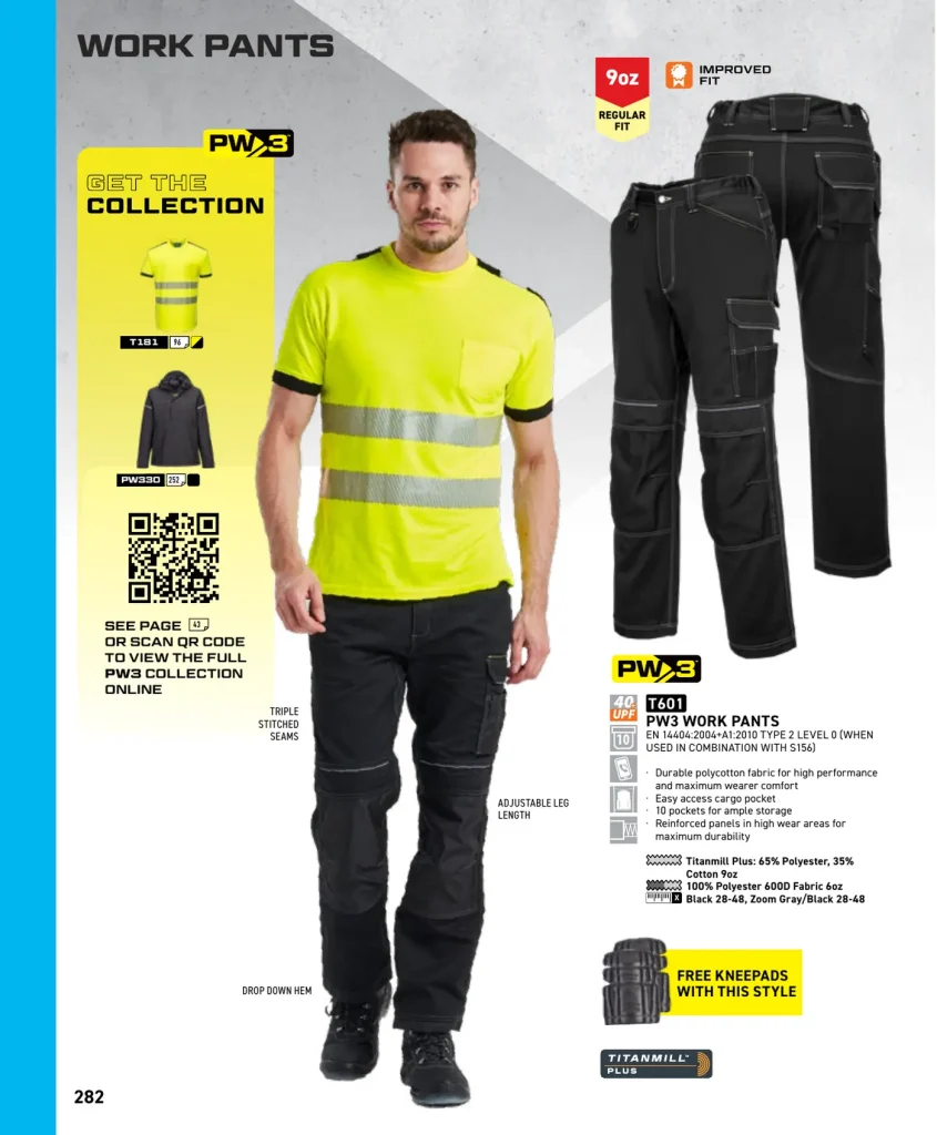 Portwest PW3 Work Pants – SKU T601