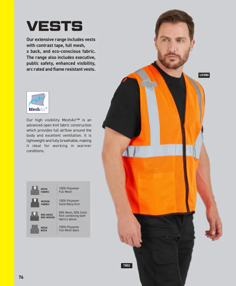 Hi-vis vests catalog